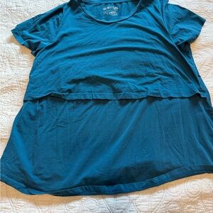 Latched Mama Teal Short Sleeve Top